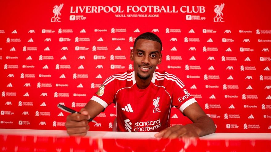 Alexander Isak, nuevo jugador del Liverpool.