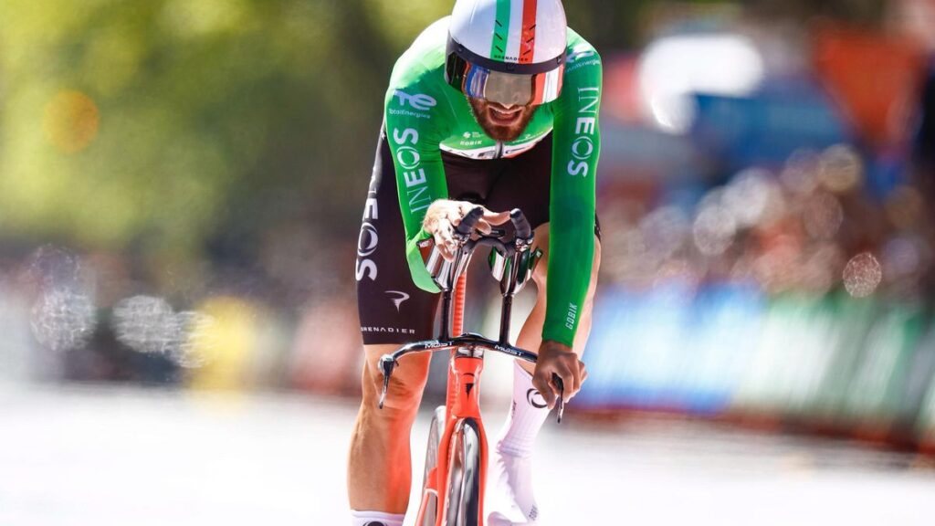 Filippo Ganna, vencedor en Valladolid.