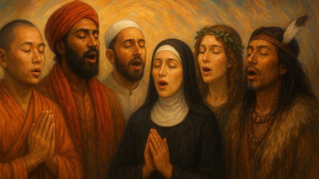 Budismo, hinduismo, islam, cristianismo o chamanismo: sus cantos comparten la misma receta acústica para inducir calma.