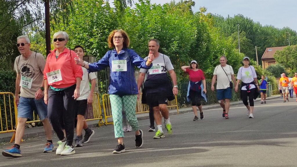 Marcha de Asprosub esta mañana en Benavente.