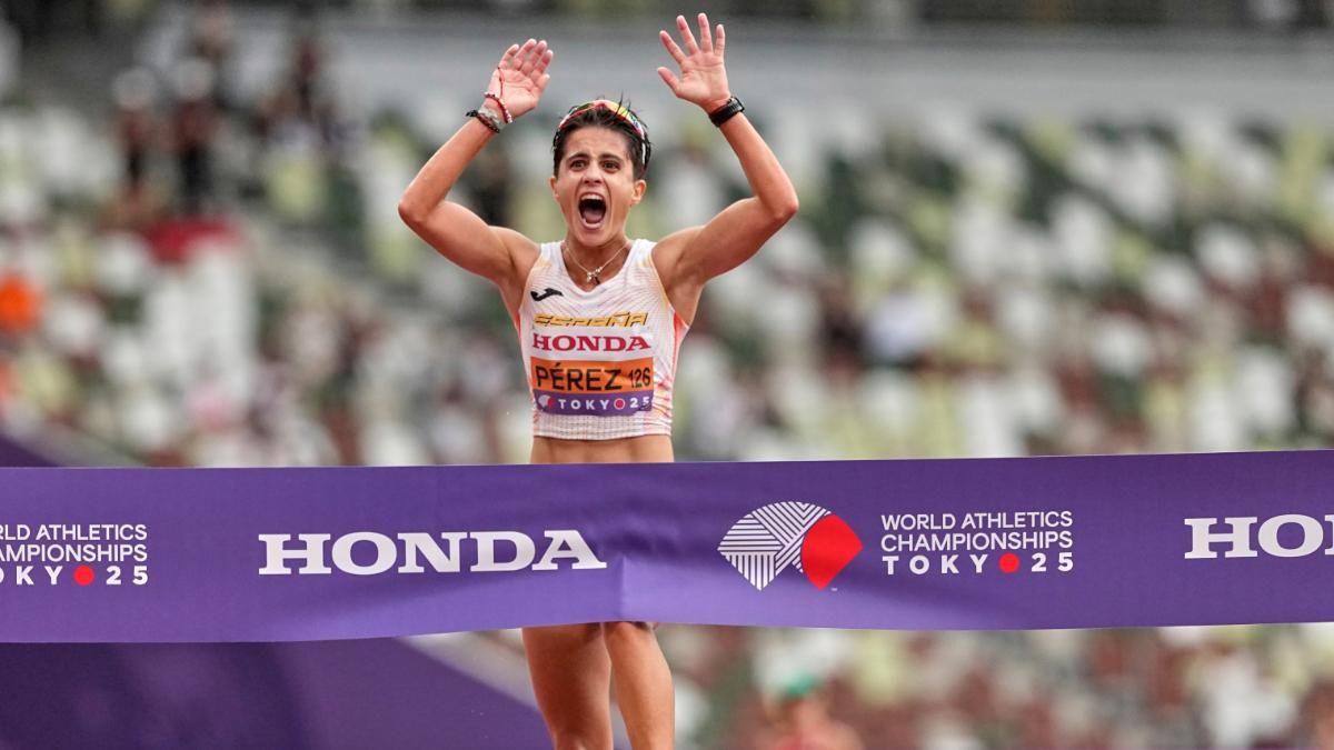 María Pérez, cruzado la meta en primera posición