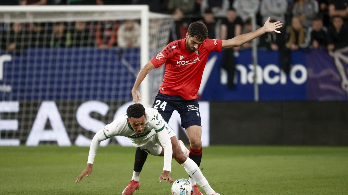 Una imagen del Osasuna - Elche.