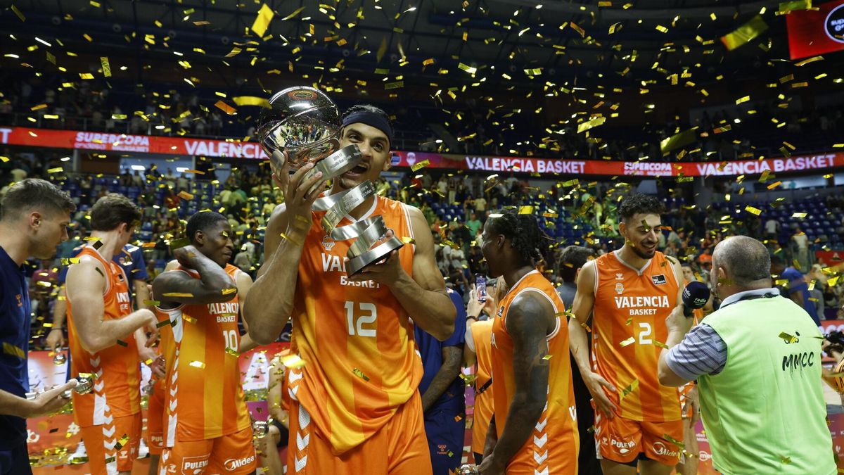 La final de la Supercopa de España de baloncesto estre el Valencia y el Real Madrid, en imágenes