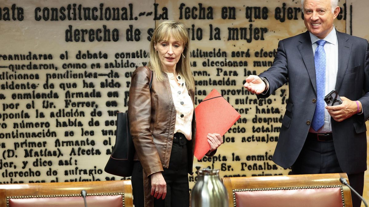 La exresponsable del proyecto de Tragsatec al que estaba adscrita Jésica Rodríguez, Virginia Barbancho, llega a la Comisión de Investigación sobre el ‘caso Koldo’, en el Senado, a 23 de mayo de 2025, en Madrid (España).