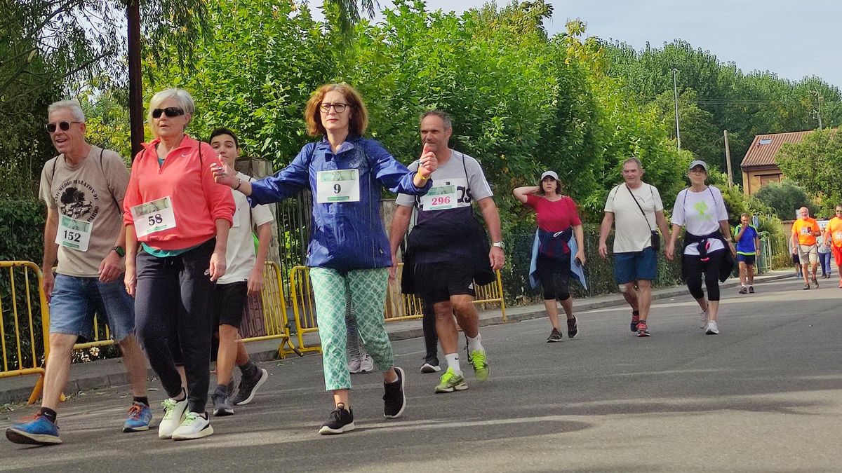 Marcha de Asprosub esta mañana en Benavente.