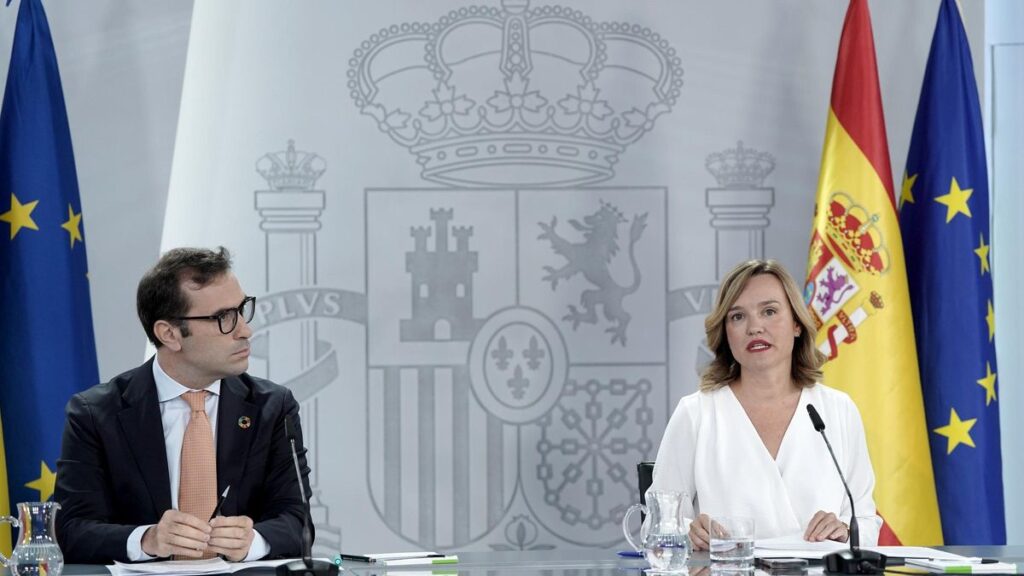 Pilar Alegría y Carlos Cuerpo han ofrecido la rueda de prensa posterior al Consejo de Ministros.