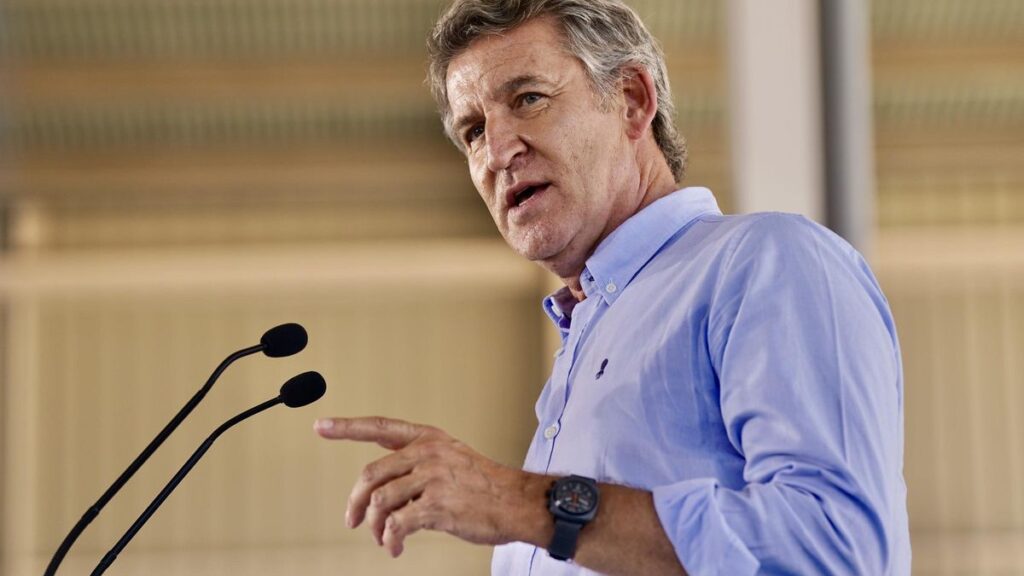 El presidente del Partido Popular, Alberto Núñez Feijóo.