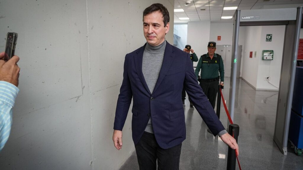 David Sánchez en los juzgados de Badajoz, en una foto de archivo.