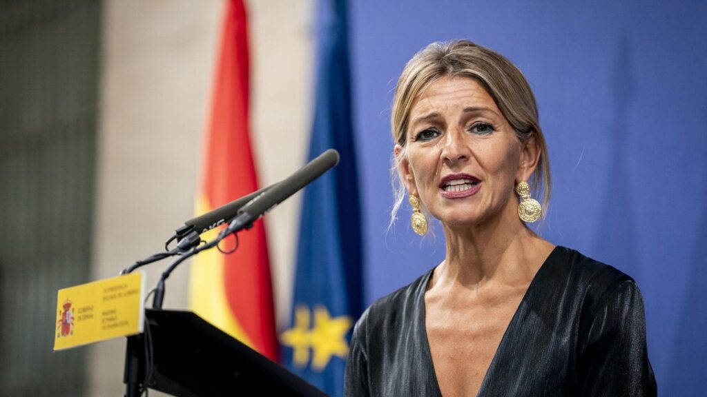 La vice-presidenta segona del Govern central i ministra de Treball i Economia Social, Yolanda Díaz