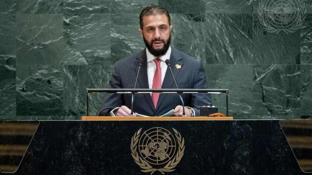 El presidente de Siria, Ahmed al Sharaa.