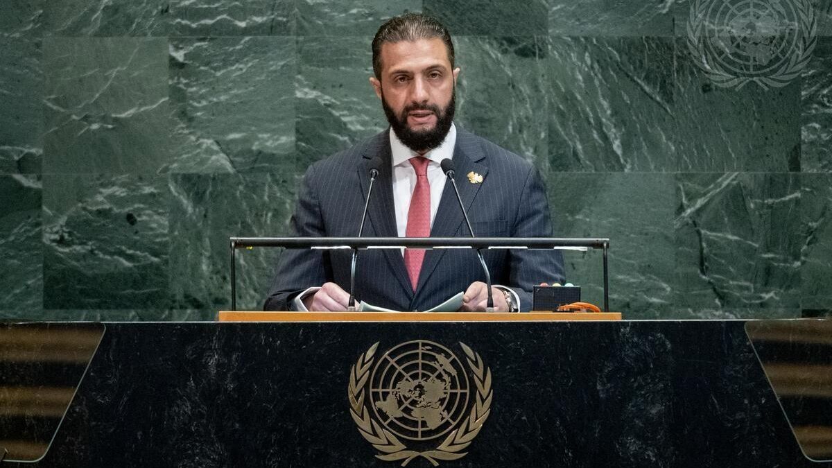 El presidente de Siria, Ahmed al Sharaa.