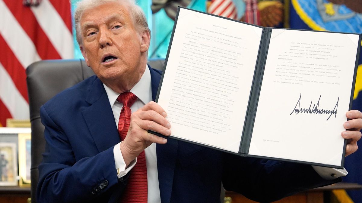 Donald Trump, durante una comparecencia desde el despacho oval de la Casa Blanca.