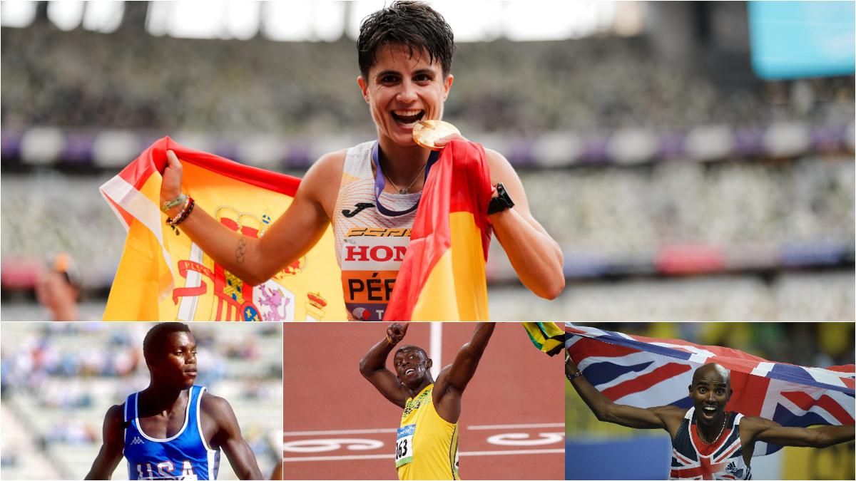 Marta Pérez emuló a Carl Lewis, a Usain Bolt y a 'Mo' Farah