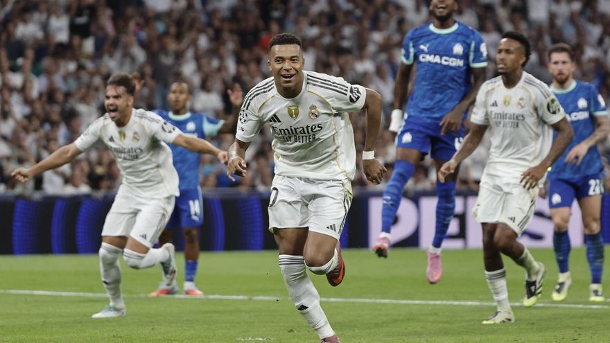 Champions: Real Madrid - Olympique de Marsella, en imágenes
