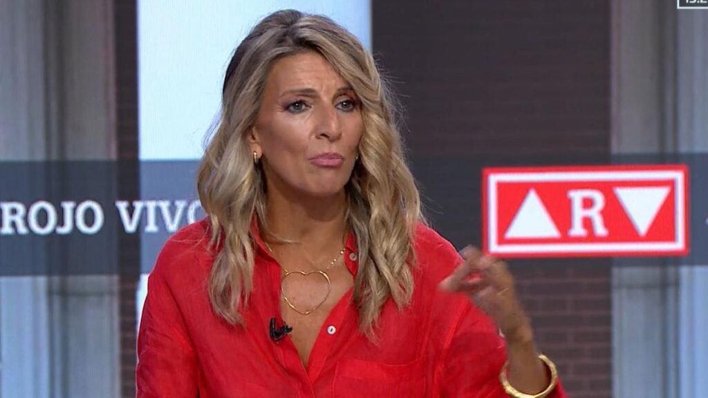 La vicepresidenta segunda, Yolanda Díaz, en Al Rojo Vivo este lunes.