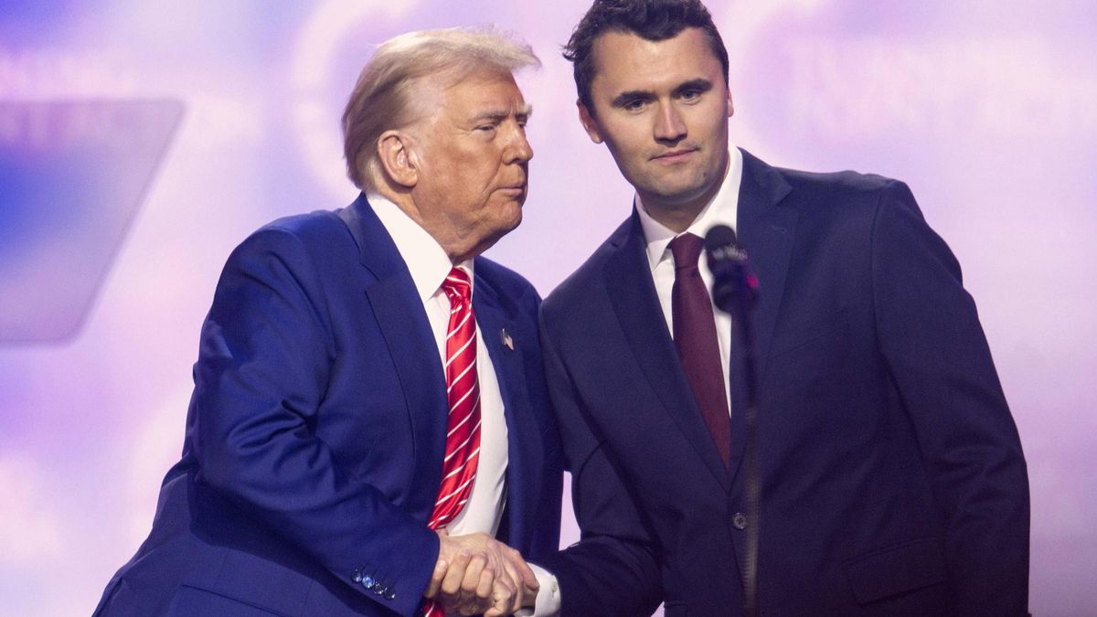 Archivo - El comentarista estadounidense Charlie Kirk, aliado del presidente de EEUU, Donald Trump