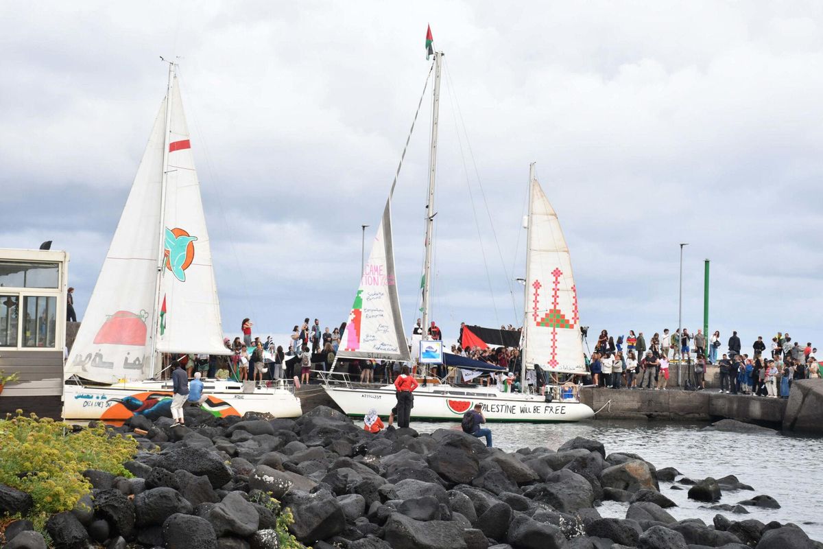 27/09/2025 Image d'archive de plusieurs navires de la Flotilla Global Sumud. Politics Europa Press / Contact / Oretta Scardino.