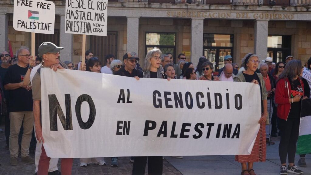 Más de 200 zamoranos gritan por Palestina