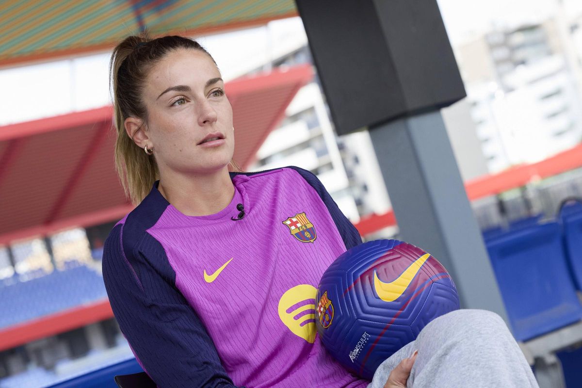 Alexia Putellas lors de l'interview avec SPORT