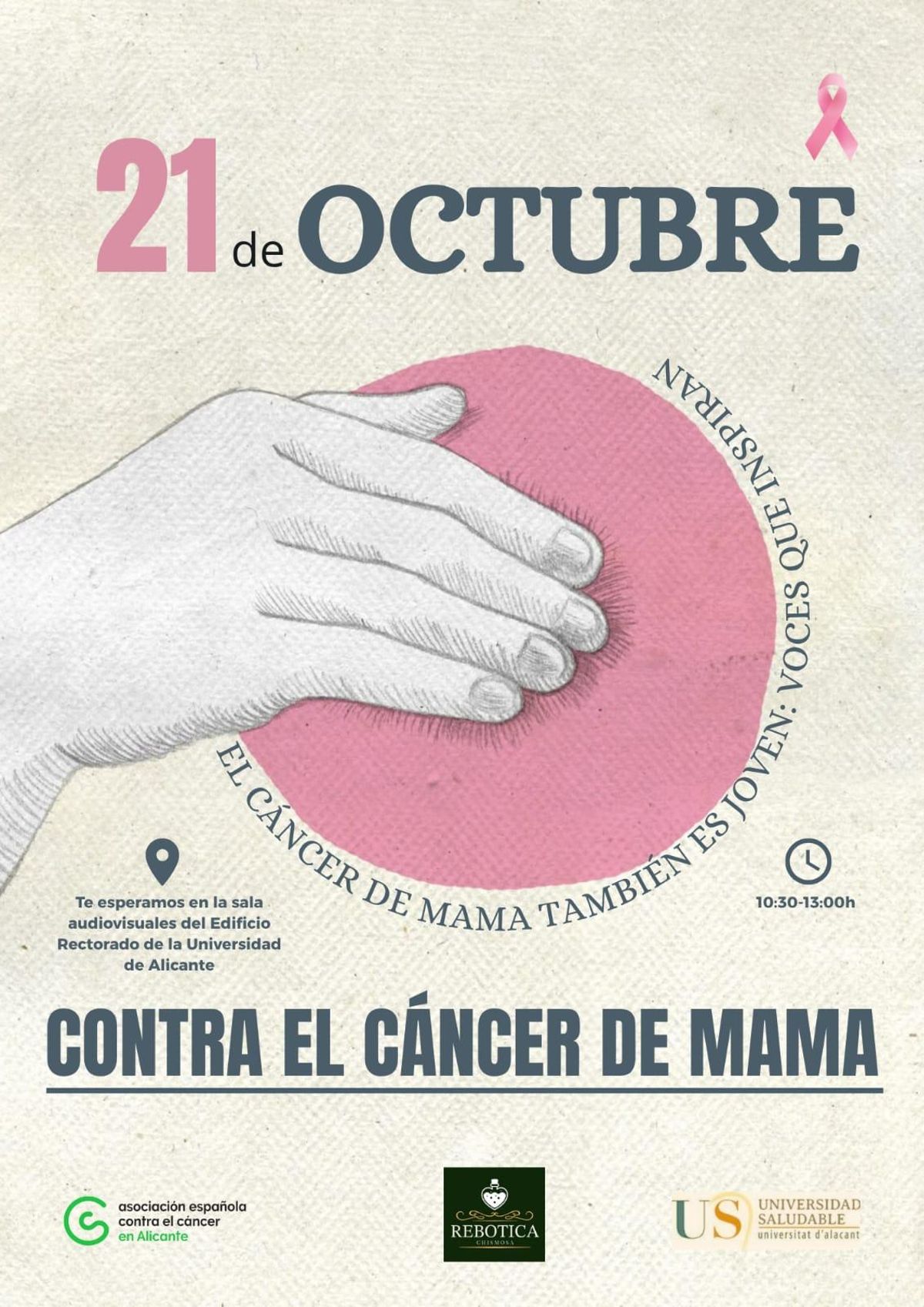 Affiche pour la conférence qu'ils offriront mardi à l'Université d'Alicante
