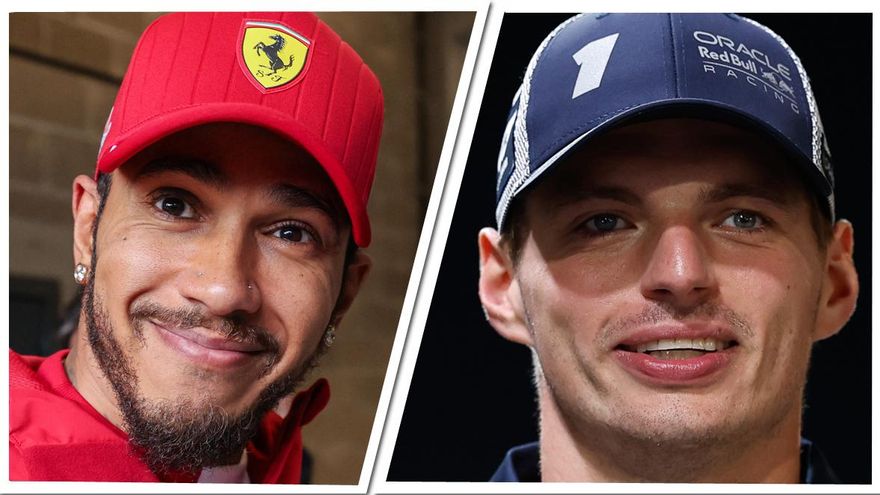 Lewis Hamilton y Max Verstappen.