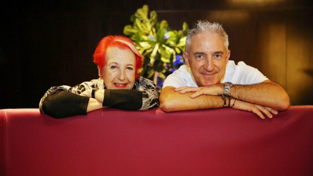 Los periodistas Rosa Maria Calaf y Jon Sistiaga.