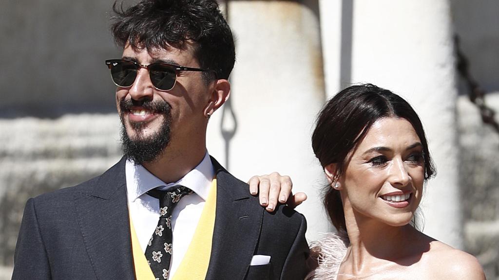 Marron et Arancha, le jour du mariage de Sergio Ramos et Pilar Rubio, en 2019.