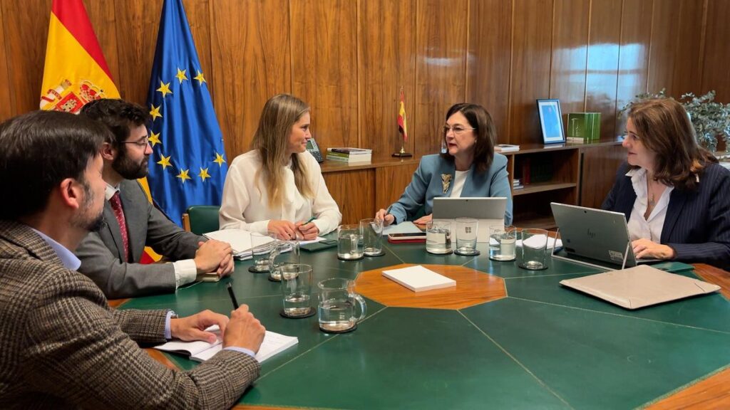 Reunión de la vicepresidenta y ministra para la Transición Ecológica, Sara Aagesen, con la presidenta de la Comisión Nacional de los Mercados y la Competencia (CNMC), Cani Fernández.