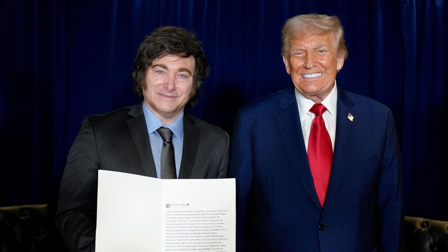 El presidente de Argentina, Javier Milei, y el presidente de Estados Unidos, Donald Trump, volverán a verse en Washington