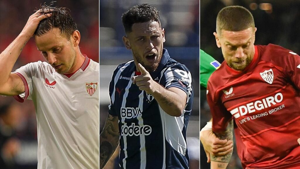 Ivan Rakitic, Lucas Ocampos y 'Papu' Gómez