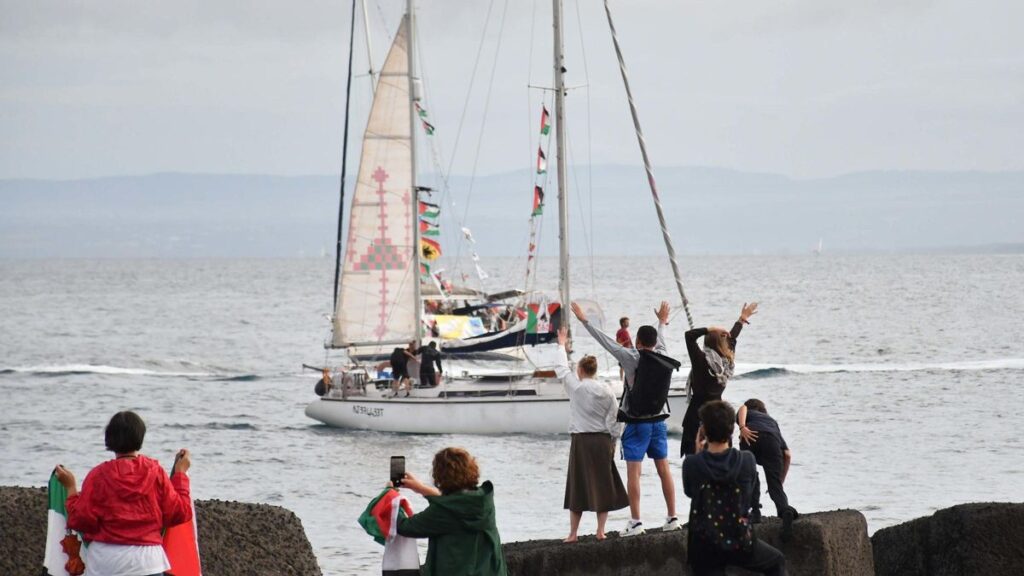 Barcos de la Global Sumud Flotilla.