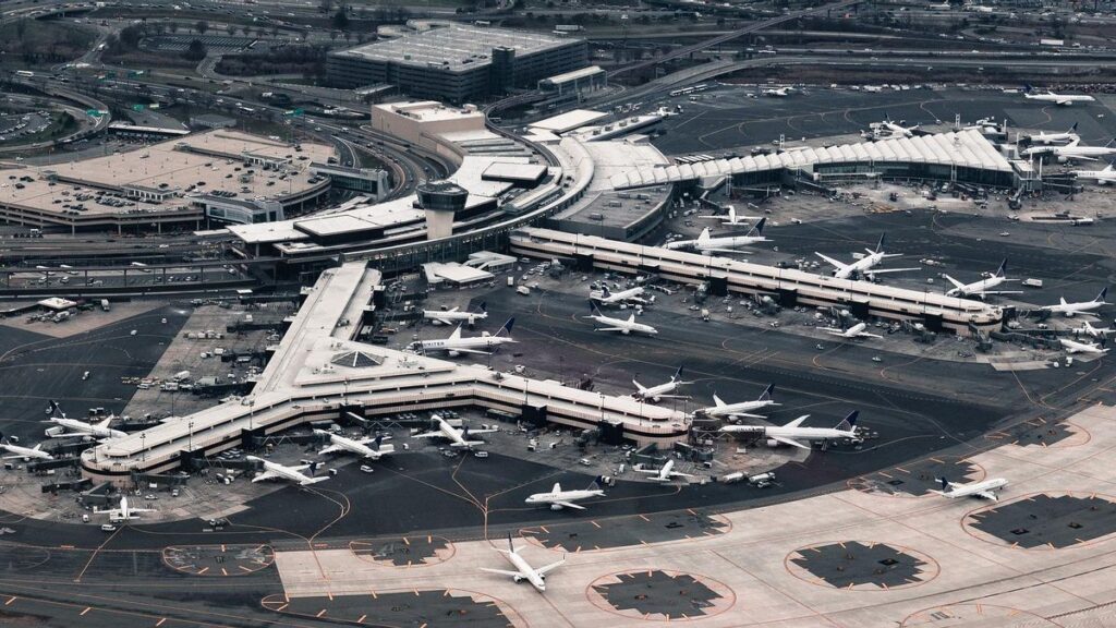 Aeropuerto de Newark, en el área metropolitana de Nueva York.