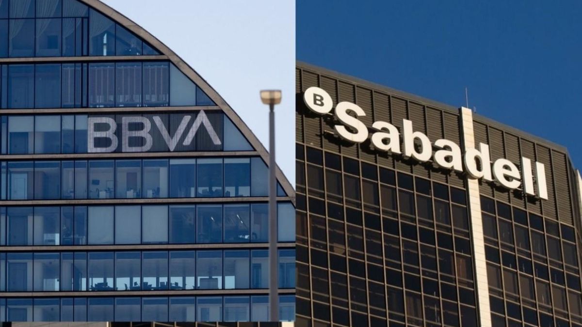 Logos de BBVA y Sabadell