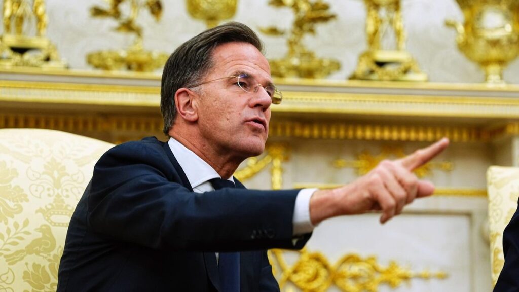 El secretario general de la OTAN, Mark Rutte, en el Despacho Oval de la Casa Blanca.