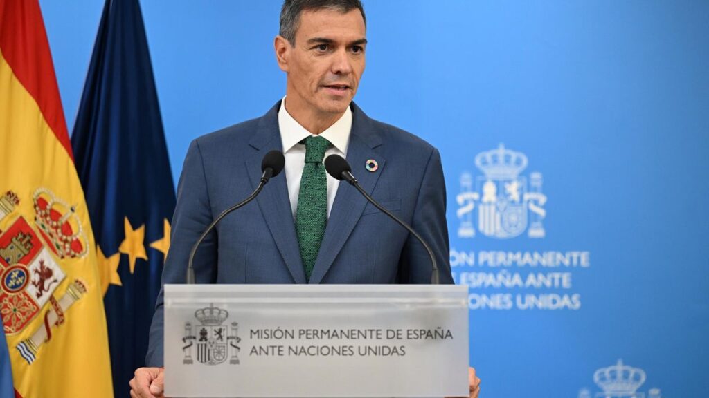 El presidente del Gobierno, Pedro Sánchez