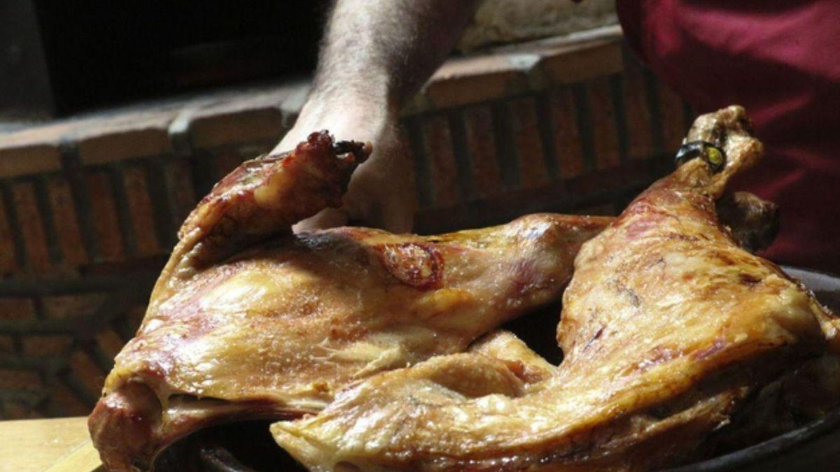 Un plato de lechazo de Zamora
