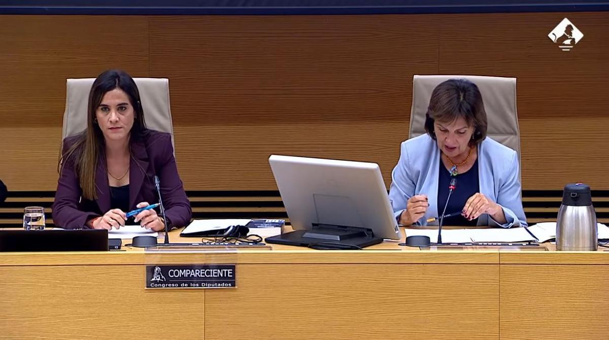 Elisabeth González dans la commission Dana du Congrès