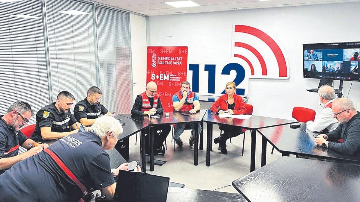 Una fotografía del Cecopi durante la tarde del 29 de octubre aportada por Salomé Pradas a la causa.