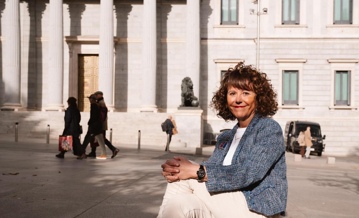 Ana Rivero, sténographe du Congrès à la retraite, à Madrid.