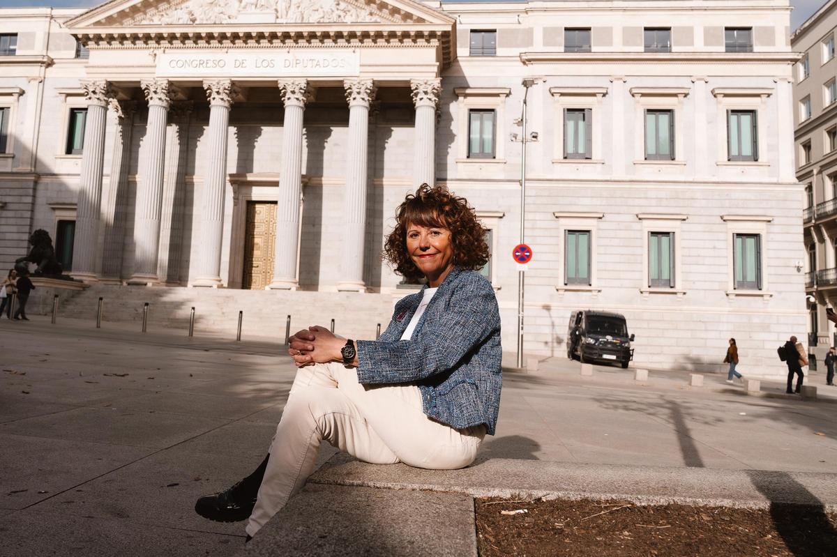 Ana Rivero, sténographe du Congrès à la retraite, à Madrid.