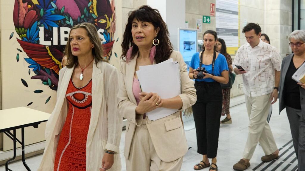 La ministra de Igualdad, Ana Redondo, antes de presidir un Comité de Crisis en el Ministerio de Igualdad