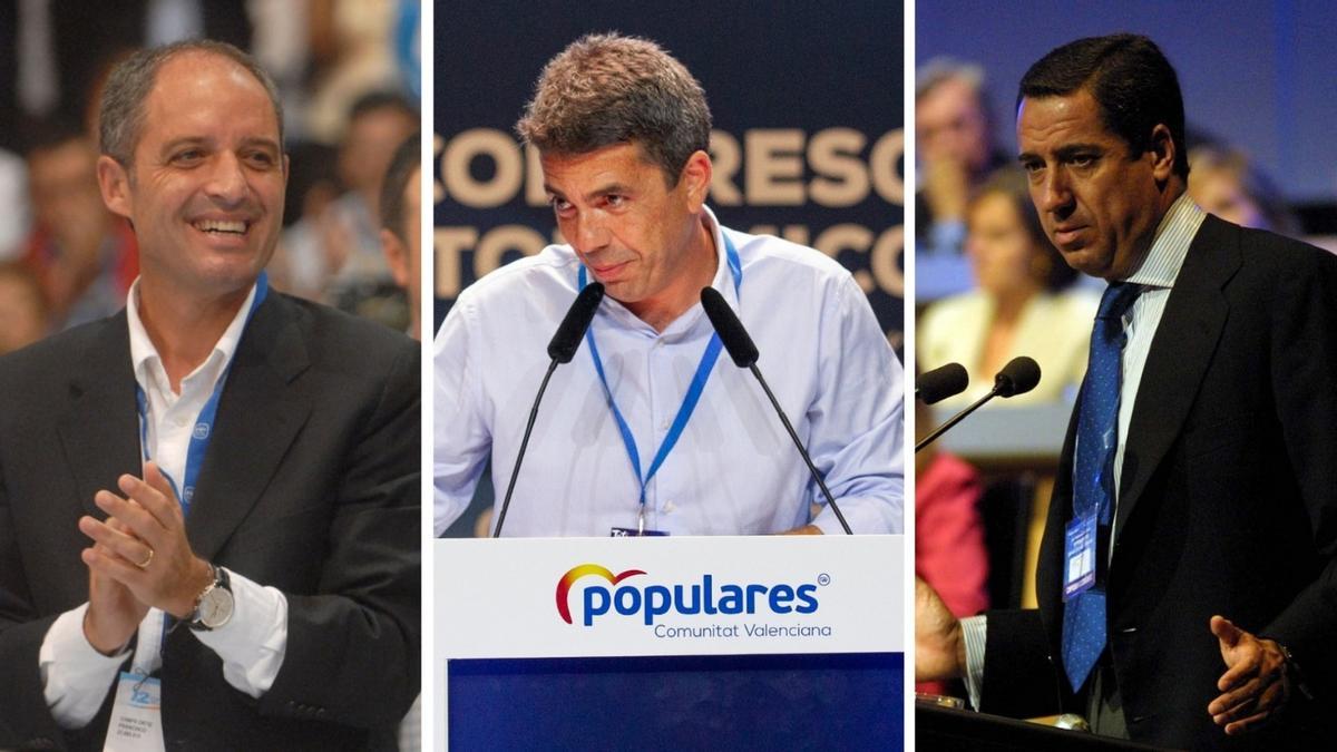 Francisco Camps, Carlos Mazón y Eduardo Zaplana han condicionado la ha historia del PPCV