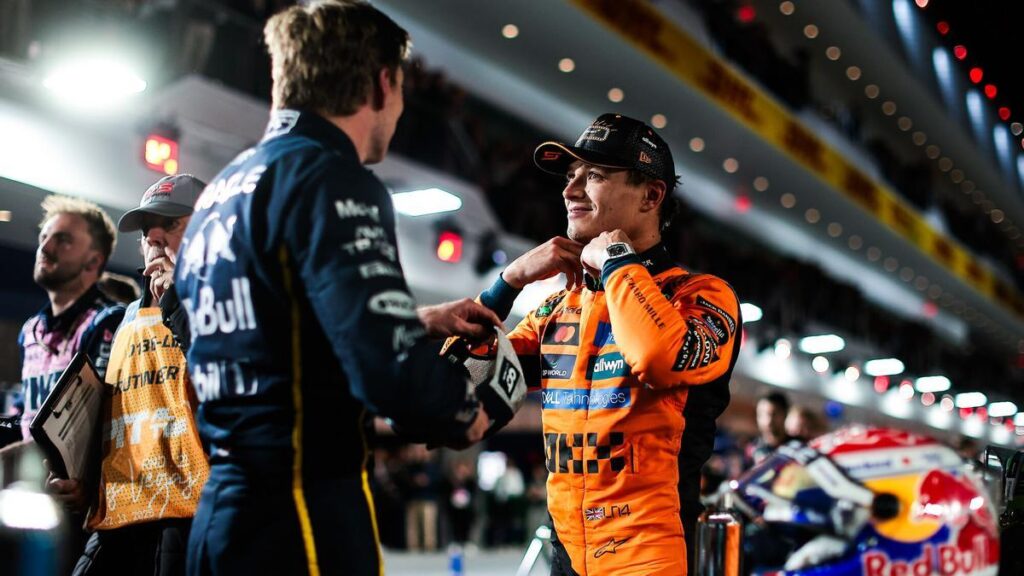 Lando Norris tras la carrera del GP de Las Vegas.