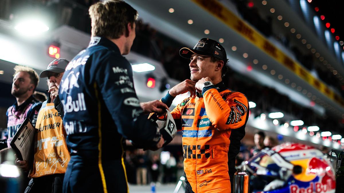 Lando Norris tras la carrera del GP de Las Vegas.