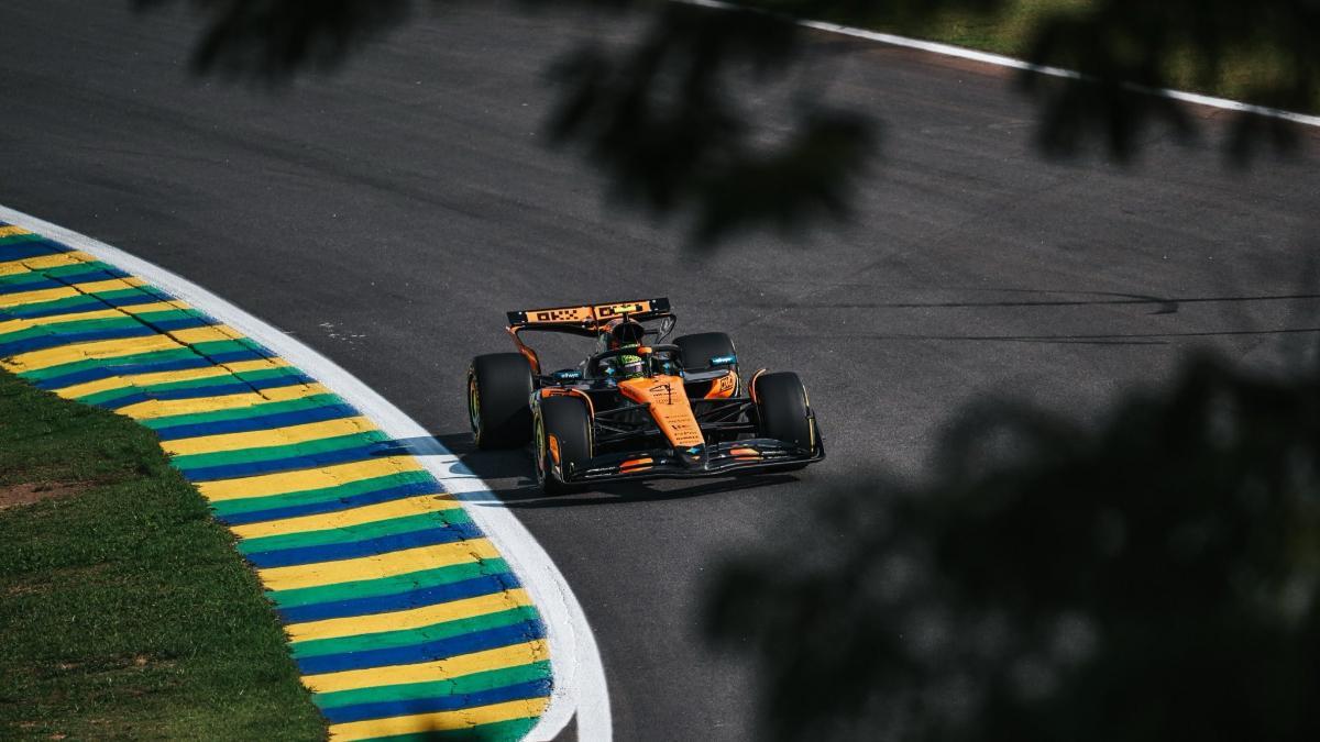 Lando Norris, el más rápido en Brasil este viernes