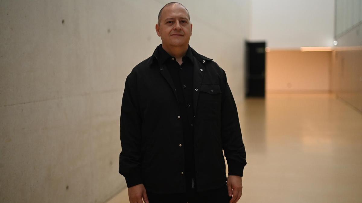 El arquitecto Juan Pablo Escobar, este martes en el Palacio de Congresos de Zaragoza.