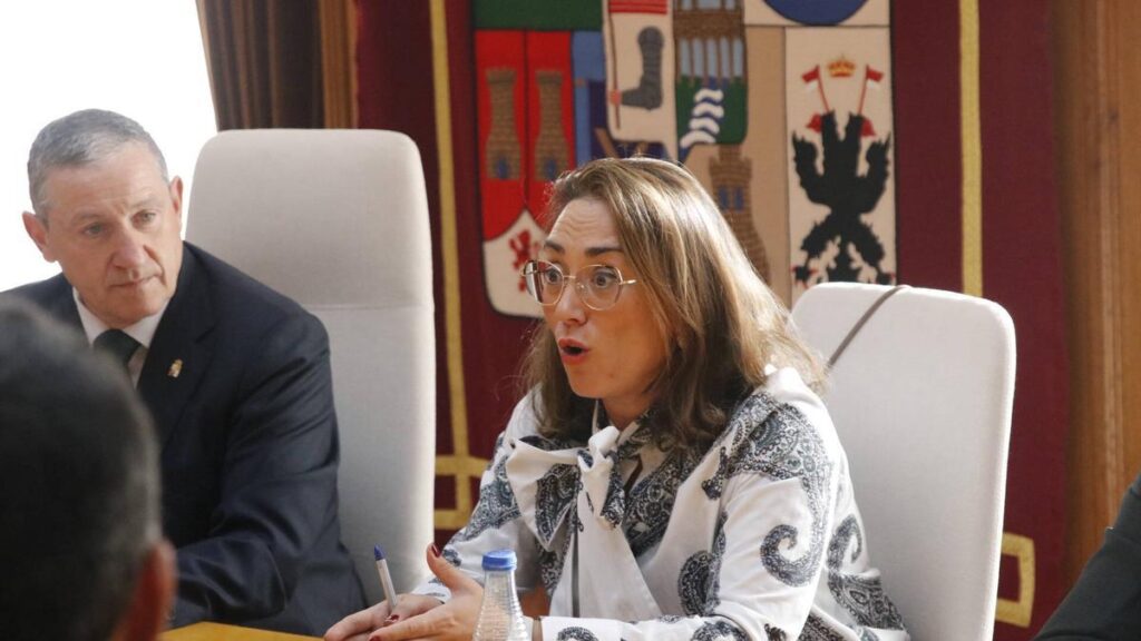 La consejera de Agricultura de la Junta, María González Corral, en la Diputación de Zamora.