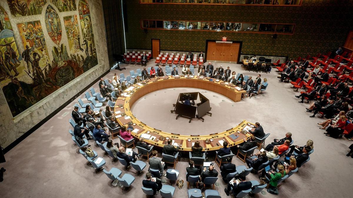 Una sesión en el Consejo de Seguridad de Naciones Unidas