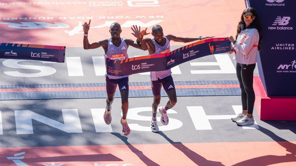 Kipruto gana el Maratón de Nueva York con fotofinish.