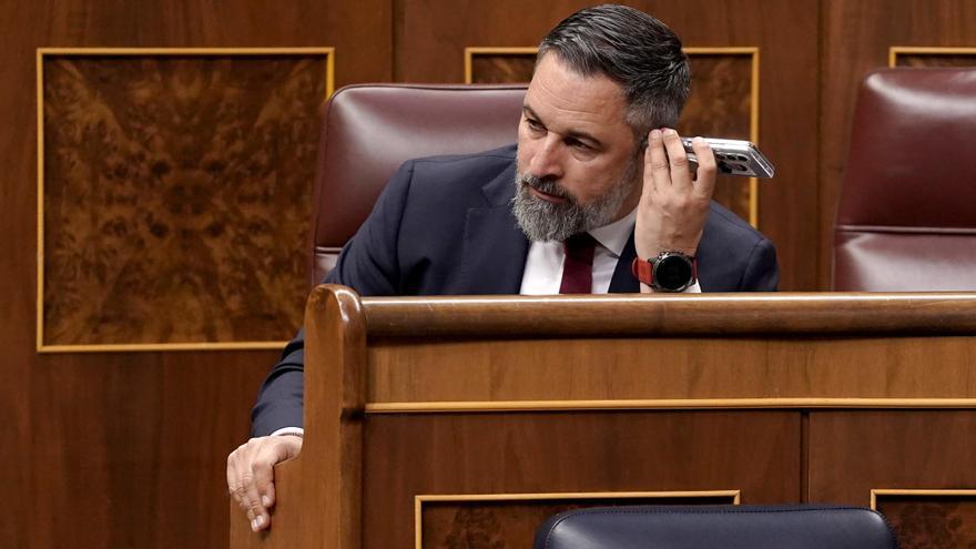 El presidente de Vox, Santiago Abascal.